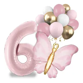zestaw-balony-cyfra-6-lat-urodziny-rose-gold