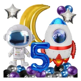 balony-na-urodziny-5-lat-kosmos-rakieta-astronauta