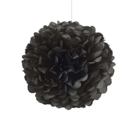 pompon-pompony-z-bibuly-kula-25-cm-czarny