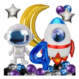 balony-urodziny-4-latka-kosmos-rakieta-astronauta