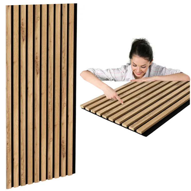 Lamele na Płycie 275x46 Ścienne Panele Dekoracyjne DĄB WOTAN SONOMA CRAFT