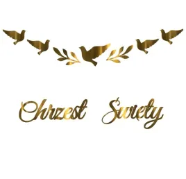 baner-chrzest-dekoracje-napis-wiszacy-girlanda-zlota