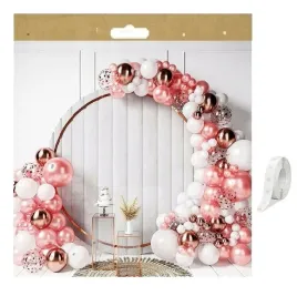 balony-girlanda-chrom-rose-gold-konfetti-122szt