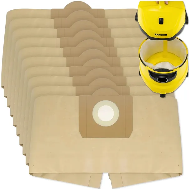 10X WOREK DO ODKURZACZA WORKI PAPIEROWE DO KARCHERA KARCHER 10 SZT ZESTAW