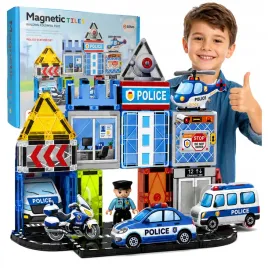 klocki-magnetyczne-konstrukcyjne-3d-2d-policja-34el-prezent-dla-3-4-5-latka