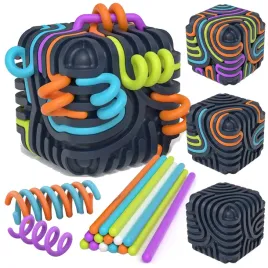 kostka-edukacyjna-sorter-ukladanka-3d-labirynt-silikonowe-patyczki-woreczek