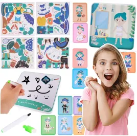zestaw-edukacyjny-ukladanka-ubieranie-dziewczynki-modelka-puzzle
