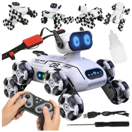 pies-robot-zdalnie-sterowany-2x-pilot-efekt-dymu-led-8-kol-drift-rc-gestami