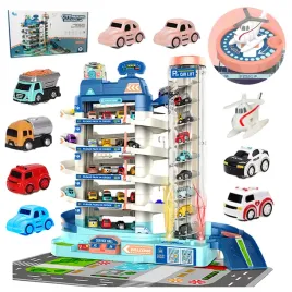 parking-samochodowy-tor-zjazdowy-z-winda-elektryczna-garaz-pietrowy-autka