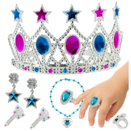 mala-ksiezniczka-korona-diadem-pierscien-naszyjnik-kolczyki-spinki-zestaw