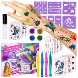 zmywalne-tatuaze-dla-dzieci-zestaw-do-tatuazow-brokatowych-na-prezent-diy