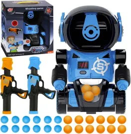 strzelanie-do-celu-robot-2x-pistolet-na-kulki-licznik-gra-zrecznosciowa