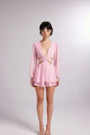 rozowa-sukienka-elegancka-wesele-mini-z-wiazaniem-i-dlugim-rekawem-m-5ga