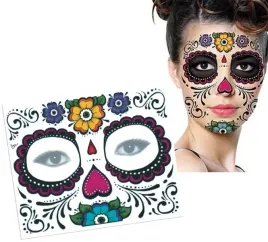 tatuaz-tymczasowy-zmywalny-naklejki-na-twarz-halloween-makijaz-szkielet