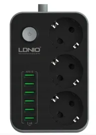 listwa-zasilajaca-z-5-gniazdami-pradowymi-i-3-gniazdami-usb-4000-w-2m