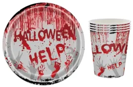 dekoracja-na-impreze-halloween-papierowe-naczynia-imprezowe