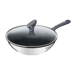 tefal-g7309955-daily-cook-wok-pan-with-lid-28-cm-grey