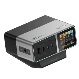 stacja-ladujaca-5w1-z-wyswietlaczem-cyfrowym-usb-a-usb-c-300w-srebrna