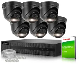 zestaw-monitoringu-6x-ipcam-t4-30dl-black-4mpx-ip67-hilook-by-hikvision