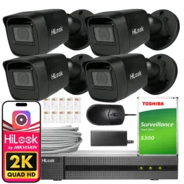 zestaw-monitoringu-4x-ip-ipc-b141h-c-black-4mpx-ip67-hilook-by-hikvision