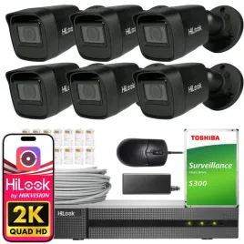 zestaw-monitoringu-6x-ip-ipc-b141h-c-black-4mpx-ip67-hilook-by-hikvision