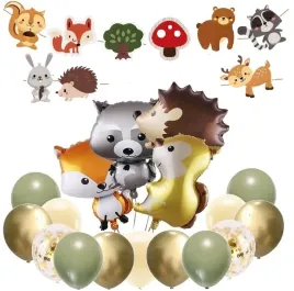 balony-lesne-zwierzatka-woodland-baner
