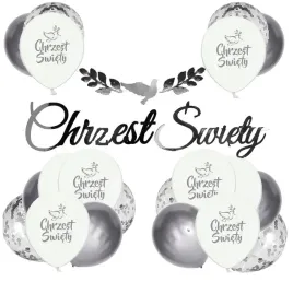 balony-srebrne-chrzciny-dekoracje-chrzest-swiety