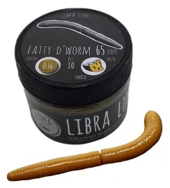 libra-lures-przyneta-guma-fatty-dworm-tourna-6-5cm-036-coffee-milk-ser-1szt