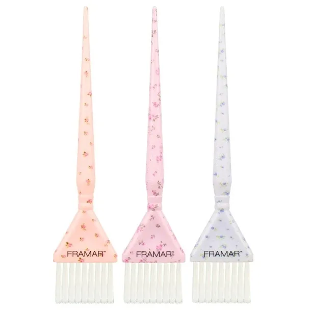 FRAMAR ZESTAW PĘDZLI DO KOLORYZACJI TRIPLE THREAT SET COUNTRY CHARM 3 SZT
