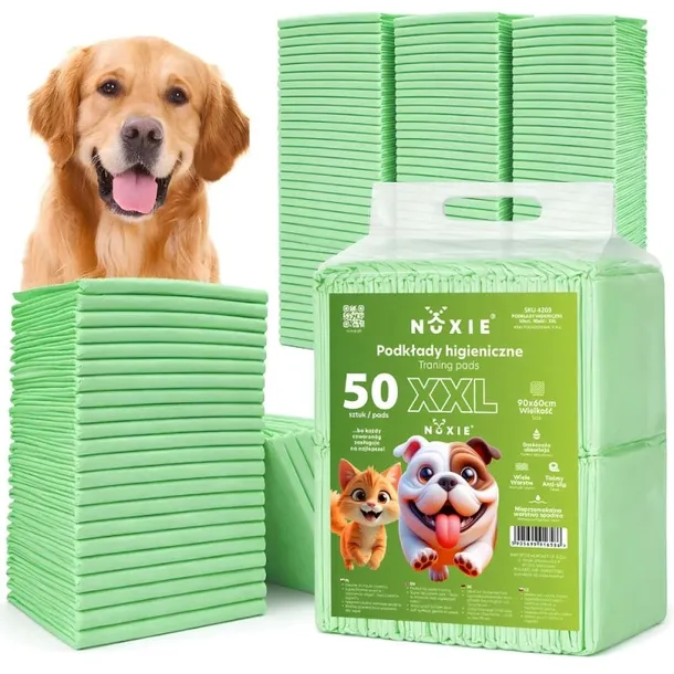 PODKŁADY HIGIENICZNE 50SZT. 90X60CM NUXIE MATY DLA PSA DO SIKANIA NAUKI XXL