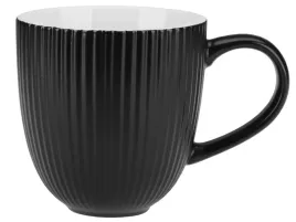 kubek-porcelanowy-gaia-360-ml-czarny-matowy-wypukly-ryflowany-wzor-paseczki