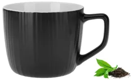 kubek-porcelanowy-300-ml-czarny-mat-wypukly-ryflowany-wzor-paseczki-prazki
