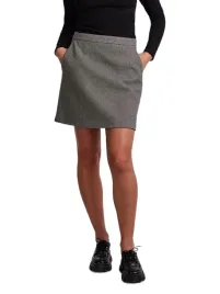 pieces-szara-spodnica-mini-prosta-z-wysokim-stanem-xs-6fa