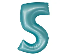 balon-foliowy-cyfra-5-jasnoniebieska-matowa