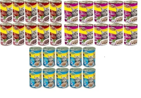 Karma mokra Basil 415g dla kota MIX 30szt. puszka