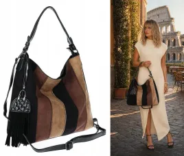 torebka-damska-shopper-worek-zamszowa-boho-fredzle-na-ramie-mc797-czarna