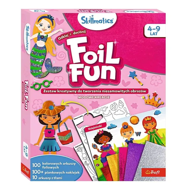 Skillmatics Foil Fun zestaw kreatywny Modowe Kreacje Trefl 62605