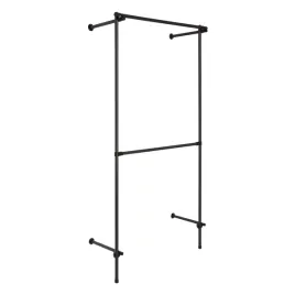 regal-regulowany-czarny-100x200cm-sklep-butik-wieszak-na-ubrania-black