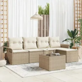vidaxl-zestaw-sof-na-ogrod-z-poduszka-6-pcs-bezowy-polirattan