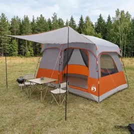 vidaxl-namiot-rodzinny-szary-i-pomaranczowy-380-x-260-x-190-cm