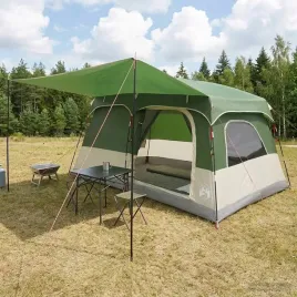 vidaxl-namiot-rodzinny-z-dachem-zielony-380-x-260-x-190-cm-poliester