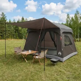 vidaxl-namiot-rodzinny-brazowy-szary-380-x-260-x-190-cm-poliester