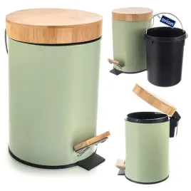 kosz-na-smieci-metalowy-z-pedalem-zielony-greenish-3-l