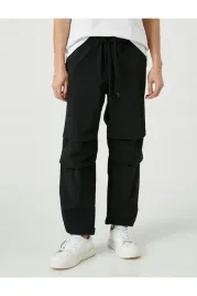 koton-meskie-czarne-spodnie-casual-proste-z-mankietem-40-5da