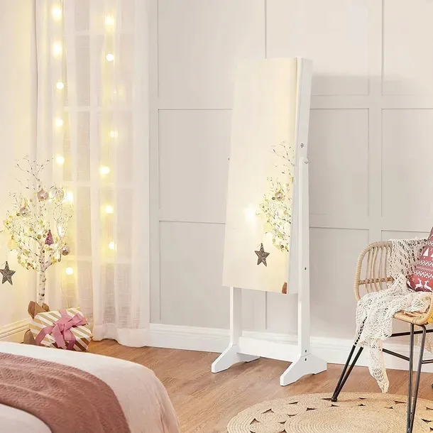 Toaletka Songmics biały MDF matowe 41,2 x 36,5 x 152 cm - zdjęcie 11