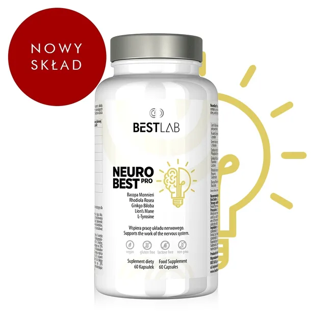 NeuroBest PRO Wsparcie układu nerwowego 60 kapsułek BEST LAB