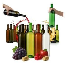 40x-butelki-na-wino-750ml-z-korkiem-butelka-oliwkowa-zielona-brazowa-biala