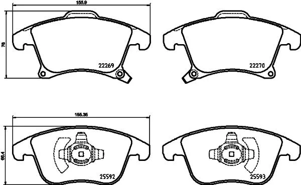klocki-ham-przod-brembo-numer-katalogowy-oryginalu-ford-1860105
