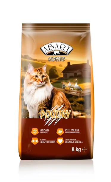 Abart Classic Cat Poultry 8kg Karma sucha dla kotów dorosłych, z drobiem