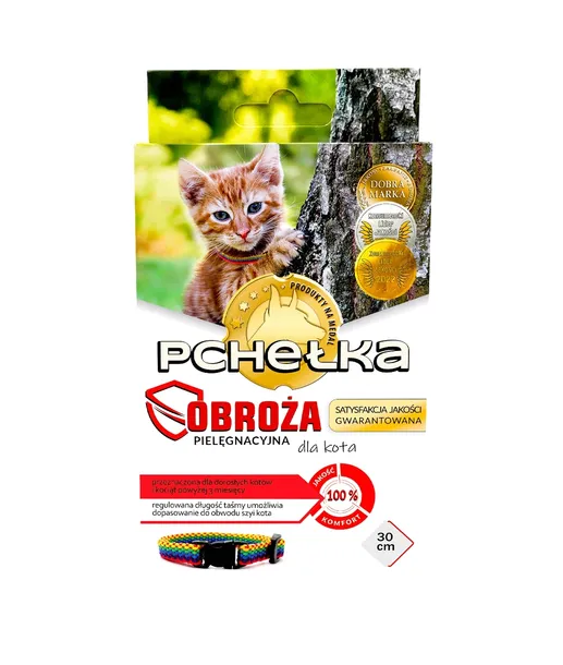 Pchełka Obroża pielęgnacyjna dla kota 30cm